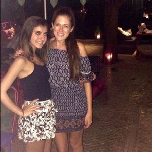 Off the shoulder mini dress